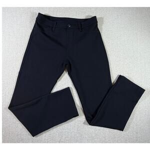 American Giant Women's 14 Black Straight Leg Knit Pants Heavyweight Stretch